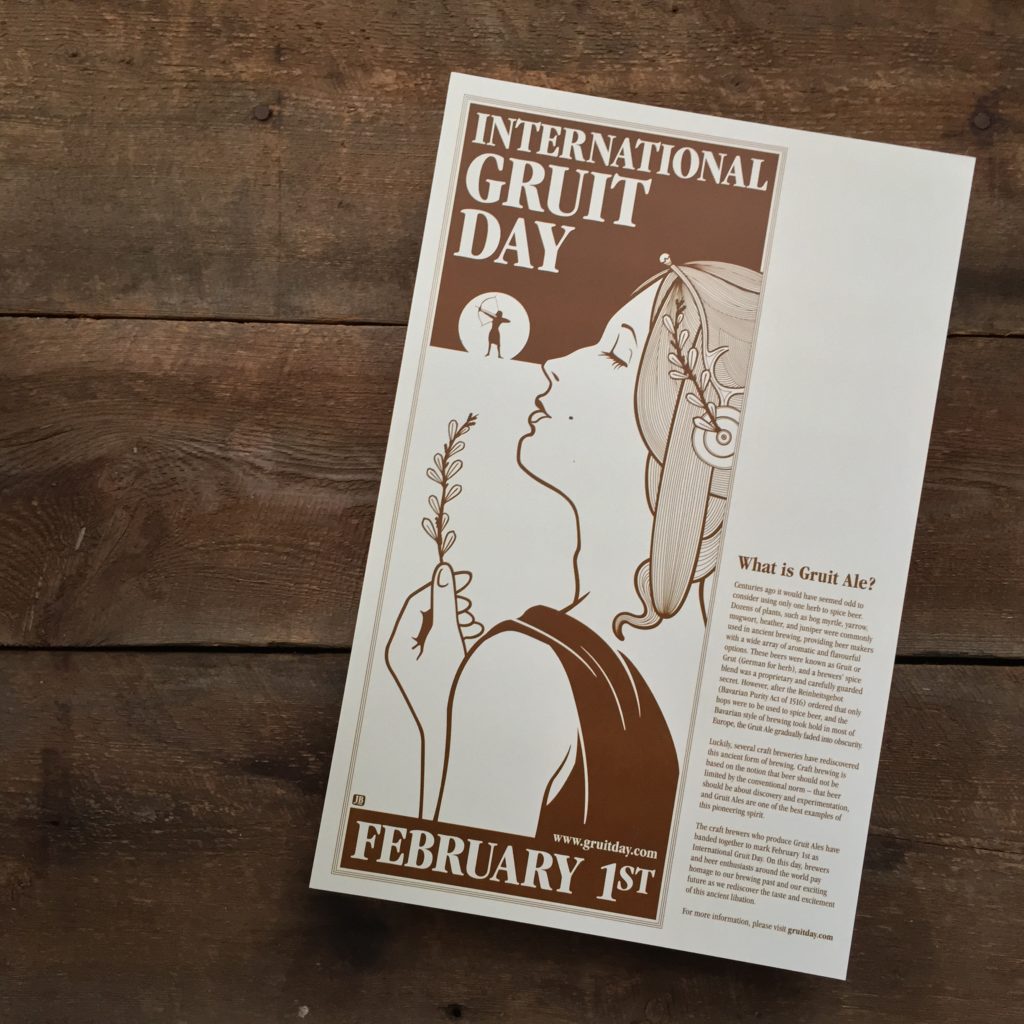 Original International Gruit Day poster by Jordan Bamforth