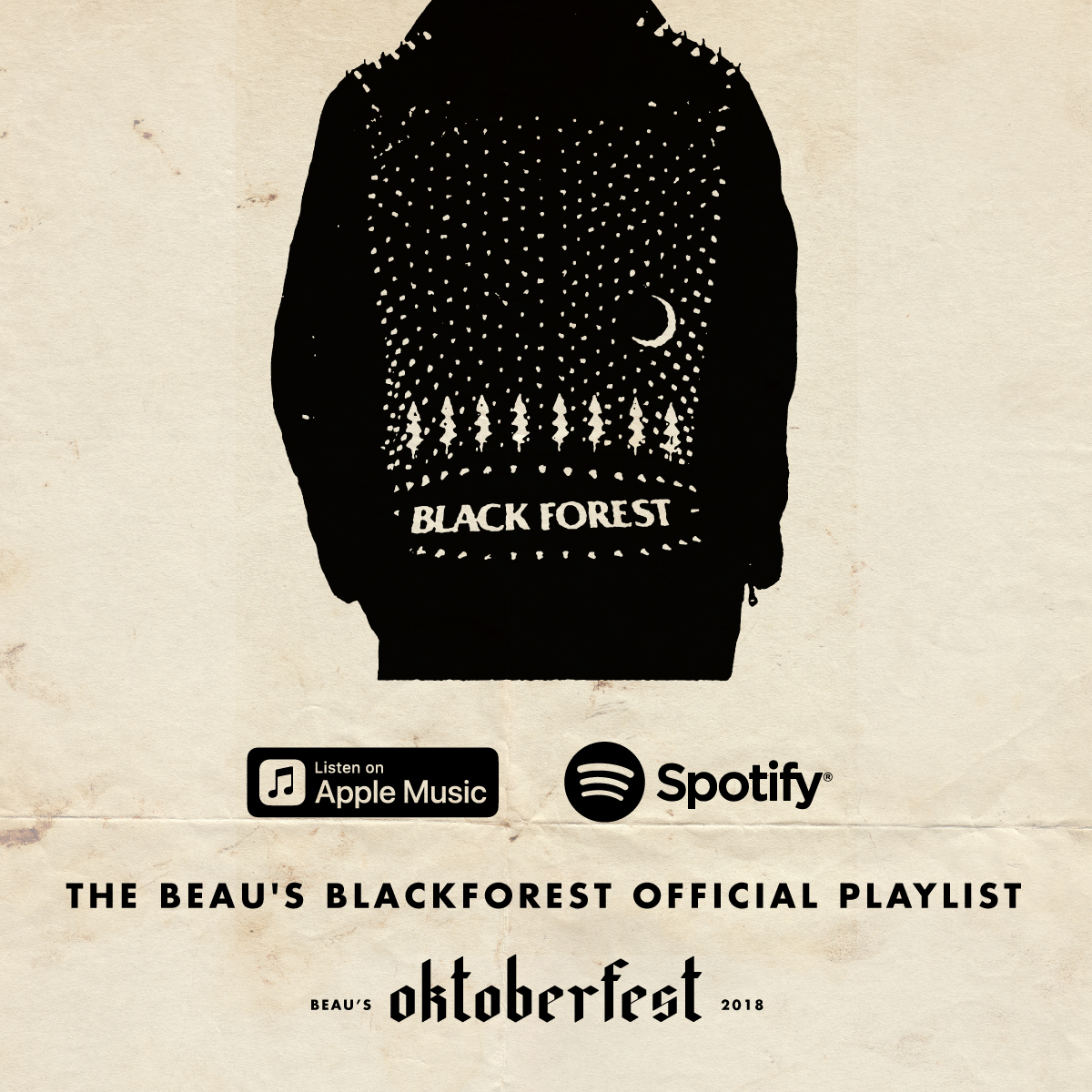 Beau's Oktoberfest Black Forest playlist graphic
