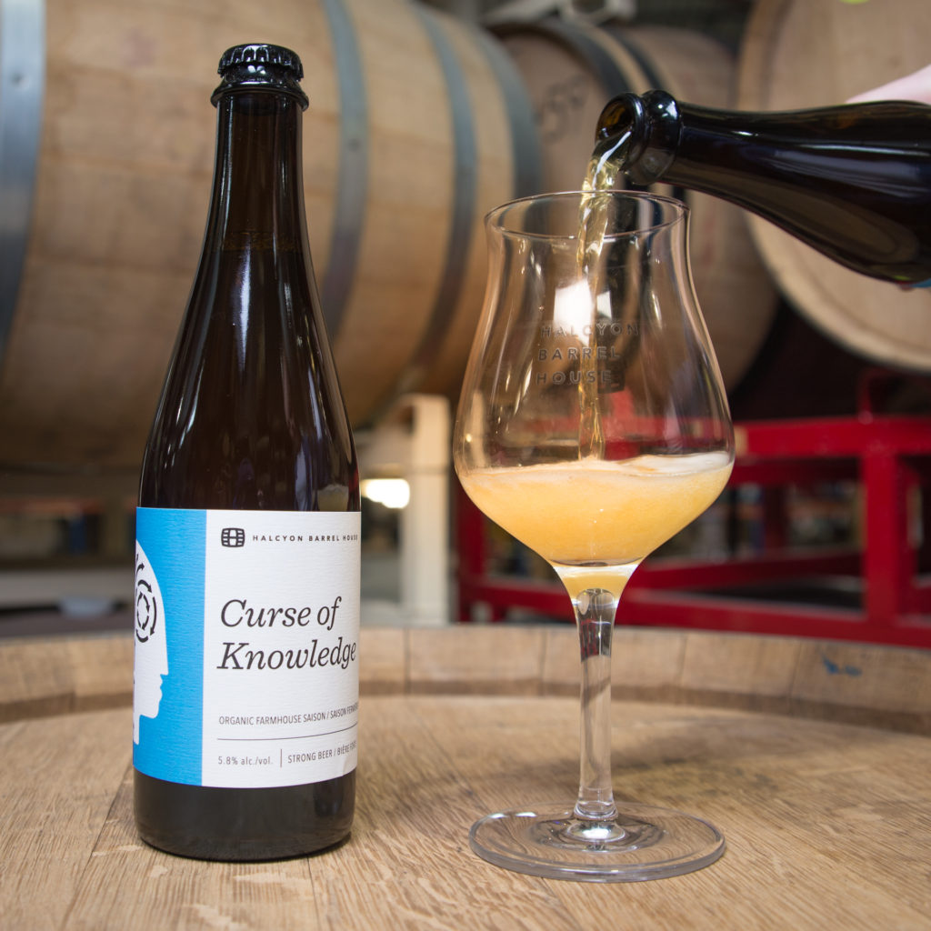 Halcyon Barrel House expands distribution of Curse of Knowledge, an organic farmhouse saison
