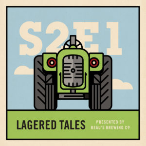 Lagered Tales logo with tractor